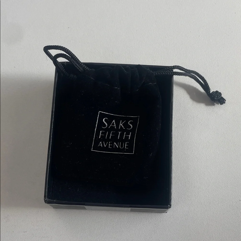 Saks Fifth Avenue Silver Phone Clip